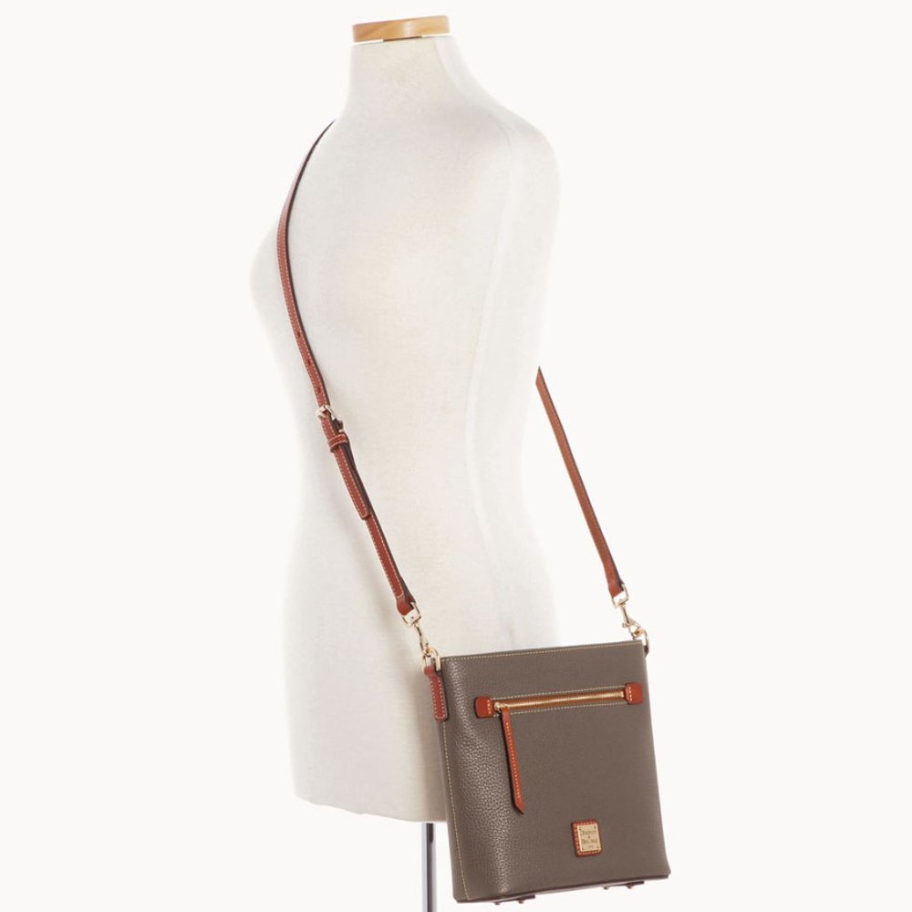 Dooney & Bourke Pebble Grain Zip Elephant Color Crossbody - Picture 4 of 16